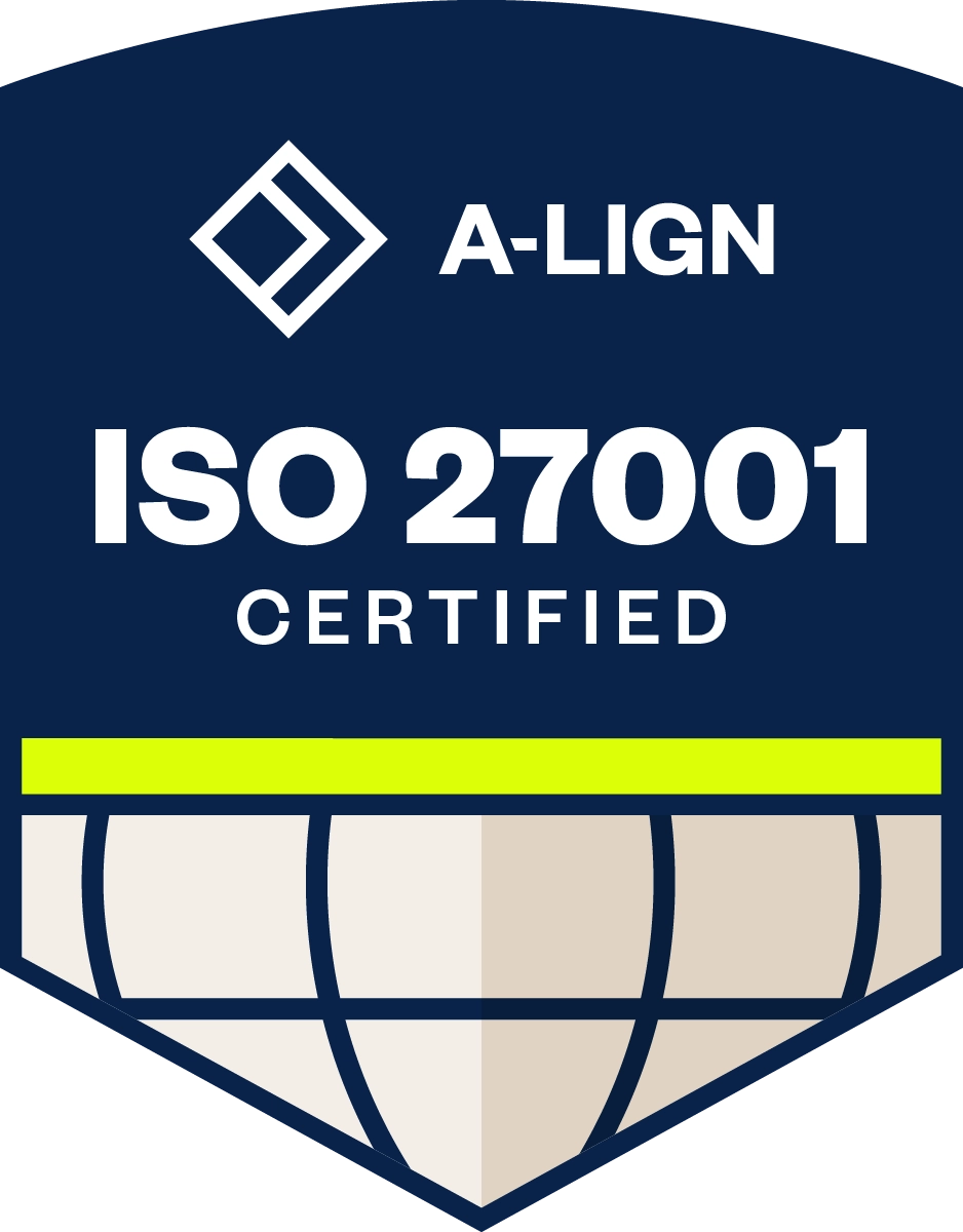 A-LIGN ISO 27001 Certified logo