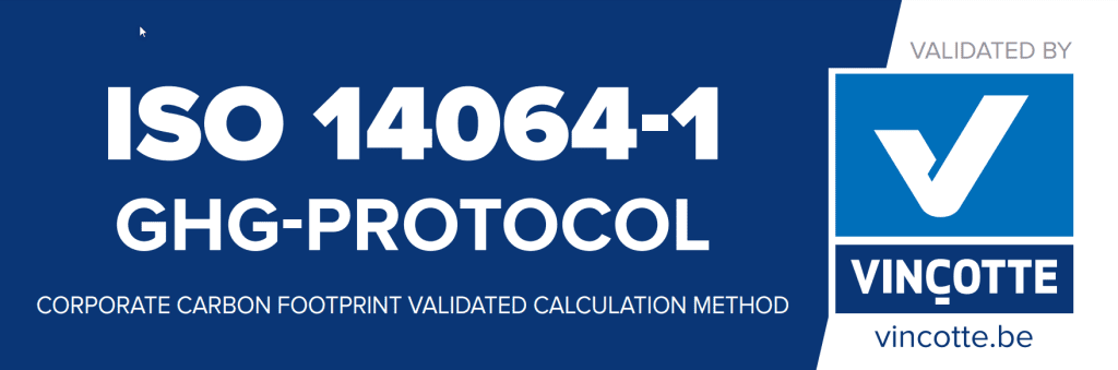 Vinçotte certification ISO 14064-1 GHG-protocol.