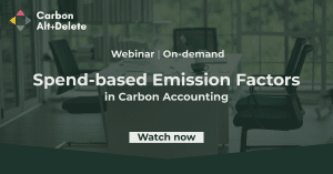 Spend-based emission factors for carbon accounting